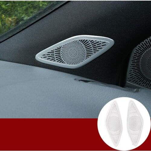 Car Interior Accessories For Mercedes Benz B GLB Class W247 X247 2019-20 Aluminum Alloy Interior A-pillar Speaker Net Cover Trim