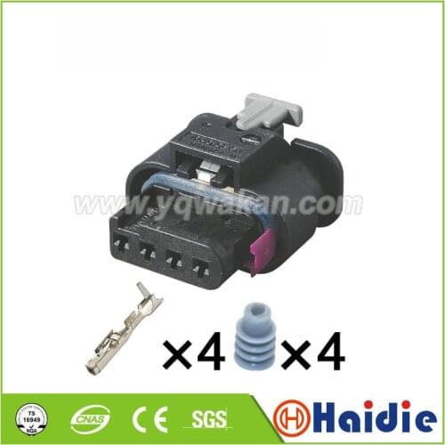 Free shipping 2sets 4pin Auto wire harness connector 4H0 973 704 waterpfoof connector 4H0973704