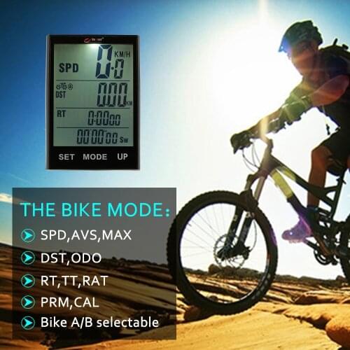 Wireless Touch Large Screen Multifucional Bicycle Computer Waterproof English Cycling Speedometer