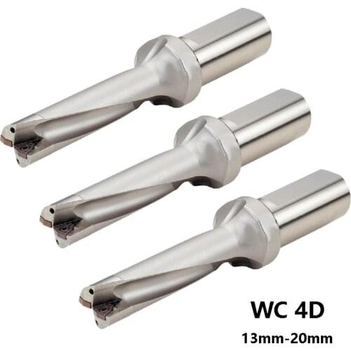 BEYOND U Drill 4D WC C25 13 14 15 16 17 18 19 20mm Indexable Insert Drill Bit Tool Lathe Metal Drilling Tools for WCMT Inserts