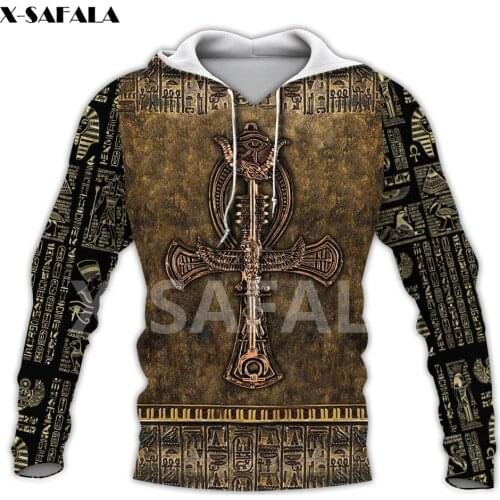 Anubis Egypt Ancient God Eyes Symbol Tattoo 3D All Printed Hoodie Man A Women Harajuku Outwear Zipper Pullover Sweatshirt Casual
