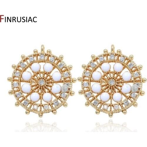 Creative Ferris Wheel Pendant Charms, DIY Making Necklace Earrings Pendant Fittings,Jewellery Making Components, 14k Gold Plated