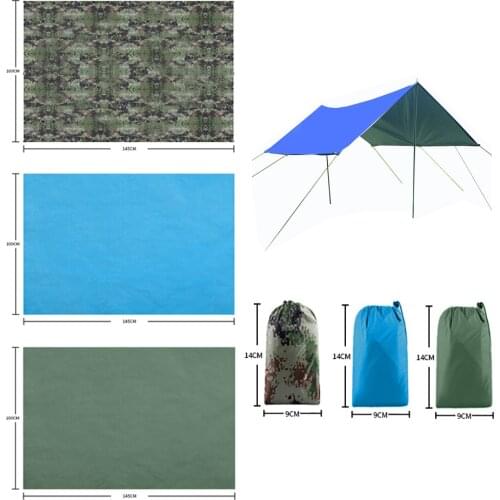 Multi-function Awning Waterproof Tarp Moisture-proof Pad Shade Tent Garden Sunshade Outdoor Camping Hammock Rain Sun Shelter New
