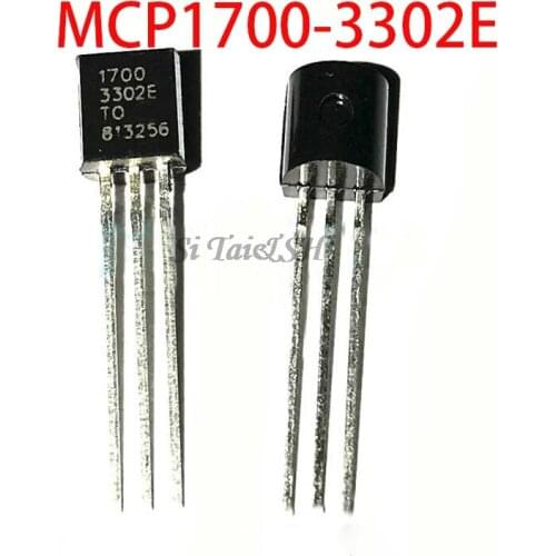 10PCS MCP1700-3302E TO92 MCP1700-3302E/TO MCP1700 3302E New Original