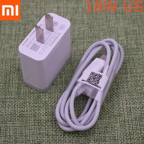 Origianl Xiaomi Fast Charger QC 3.0 18W Quick Charge Power Adapter USB For Mi 8 9 se 9t pro max 3 a2 a3 mix 3 Redmi note 7 8 pro