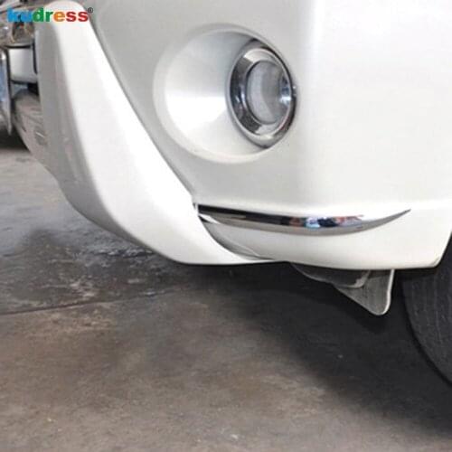 Fit For Toyota Land Cruiser Prado J150 2014 2015 ABS Chrome Front Fog Light Bumper Foglight Eyelid chafing strip Cover Trim