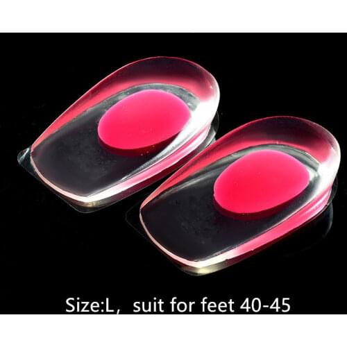1 Pair Men Women Silicon Gel heel Cushion insoles Soles Relieve Foot Pain Protectors Spur Support Shoe Pad High Heel Inserts