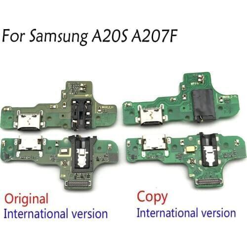 Good Quality USB Charging Dock Port Connector With Microphone Mic Flex Cable For Samsung A20S A207F Replacement Parts