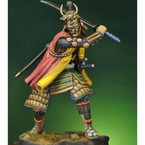 1/24 75mm Samurai warrior 1590 winter 75mm Resin Model Miniature figure Unassembly Unpainted