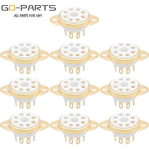 K8A 8pin Octal Ceramic Valve Tube Socket Base For Hifi KT88 KT66 EL34 5AR4 6L6 6CA7 6SL7 6SN7 GZ34 274B 6V6 5881 Chassis Mount