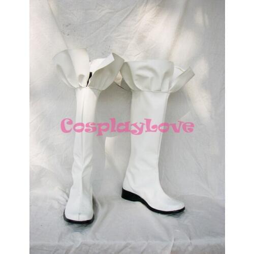 Gundam Seed Destiny Lacus Cosplay Shoes Boots Hand Made Custom-made For Halloween Christmas CosplayLove