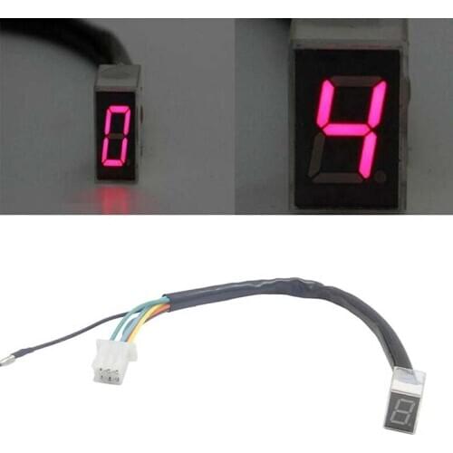 Hot Sale NEW Universal LED Digital Gear Indicator Motorcycle Display Shift Lever Sensor