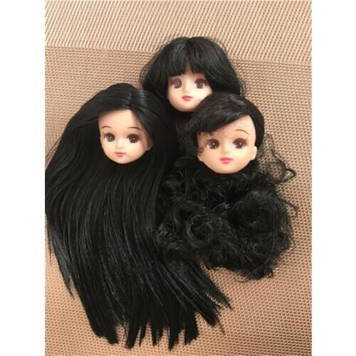 New Rare Limited Edition Licca Doll Toy Head Original Cartoon Doll Head Girl DIY Dressing Hair Toys Collection Cute Doll Head