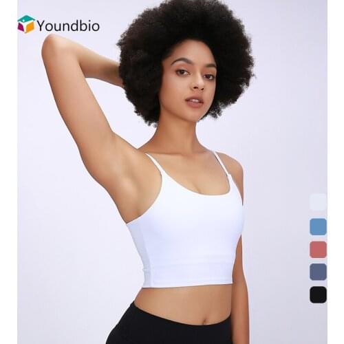 YOUNDBIO 2021 New Sexy Camisole Woman Yoga Vest Slim Sleeveless Backless Crop Tops Gym Push Up Fitness Female Workout Tank Tops