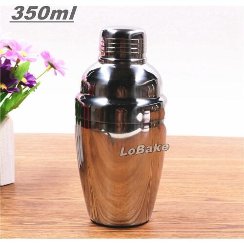 350ml thickened cocktail shaker stainless steel protein shaker bottles milk shakers cup for wine & milk tea mixer drinking tools