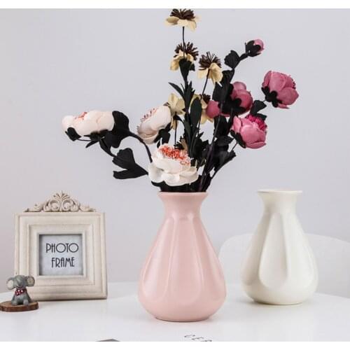 Modern Flower Vase Home Flower Arrangement Living Room Origami Plastic Nordic Style Home Decoration Ornament Home Decor Hot Sale