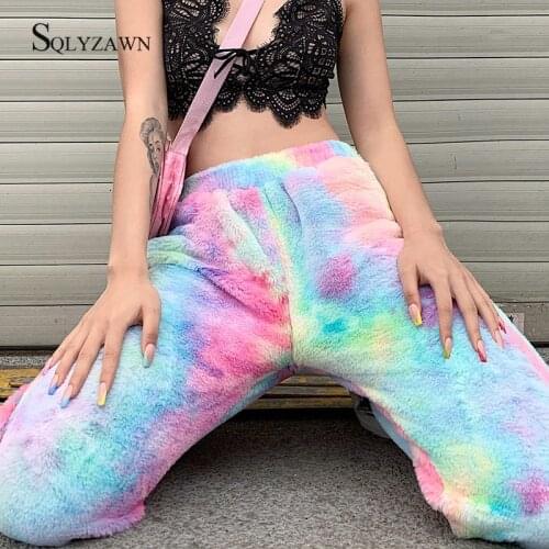 SQLYZAWN Women's Velvet Trousers