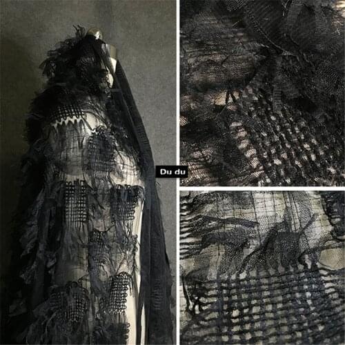 45*130cm 3D Texture Clothing Fabric Weaving Net yarn Wedding dress Dress Background Coat Design Fabric DIY