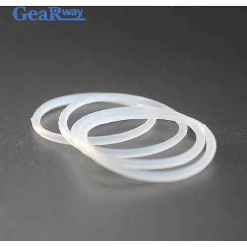 Gearway O Ring Seal Gasket 1.8mm CS Food Grade O Ring Seal 21.2/22.4/23.6/25/39.2/40mm ID VMQ Translucent Silicon O Ring Sealing