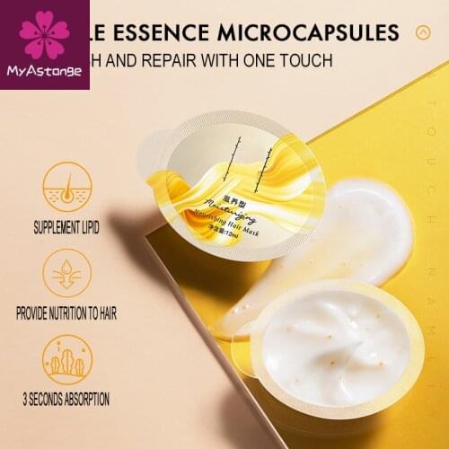 Sevich 7pcs/Set Visible Essence Hair Repair Water Bombs 12ml Depth Ombpouwder Mask For Repair Damage Hair Moisturizing Hair Mask