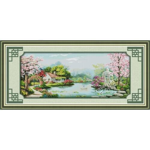 Everlasting Love The Plantation Of Love Chinese Cross Stitch Kits Ecological Cotton Stamped 11 DIY New Year Decorations For Home