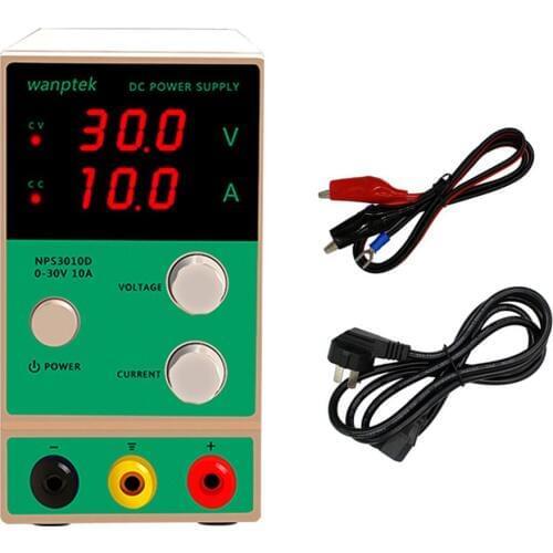 Wanptek NPS3010D 30V10A Adjustable Mini DC Regulated power supply Phone Computer Maintenance Laboratory power supply
