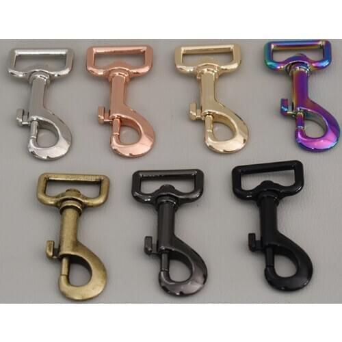 20 pcs metal buckles for bag cat dog leash25mm lobster clasps swivel snap hooks for backpacks keychain diy accessories