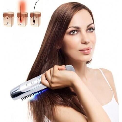 1pc White Laser Massage Comb Hair Comb Massage Equipment Comb Hair Growth Care Treatment Hair Brush Grow Laser Hair Loss Therapy