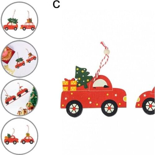 2Pcs Convenient Bright-colored Decorative Hanging Widget Portable Hanging Decor Wide Application for Christmas