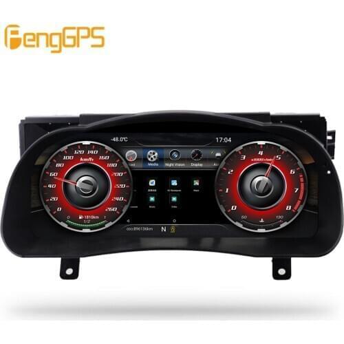 Android 12.3" Car LCD instrument panel screen Car GPS Navigation For Toyota Highlander 2015-2019 dash Multimedia player stereo