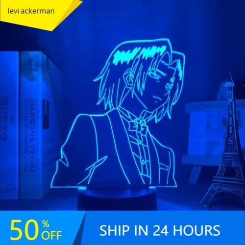 Anime Hunter X Hunter Feitan 3d Led Light for Bedroom Decor Nightlight Room Table Lamp Birthday Gift Acrylic Led Night Lamp Hxh