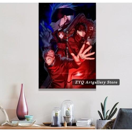 Anime Itadori Yuji Gojo Satoru Jujutsu Kaisen Poster Decorative Painting Canvas Wall Art Living Room Posters Bedroom