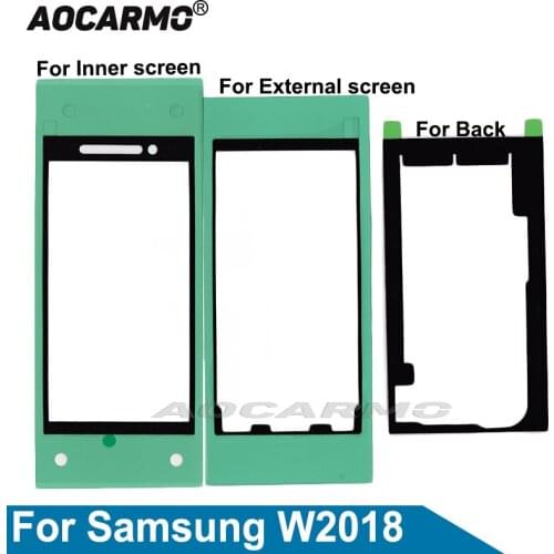 Aocarmo For Samsung Galaxy W2018 Full Set Adhesive LCD Screen Tape Back Battery Cover Waterproof Sticker Glue Replacement