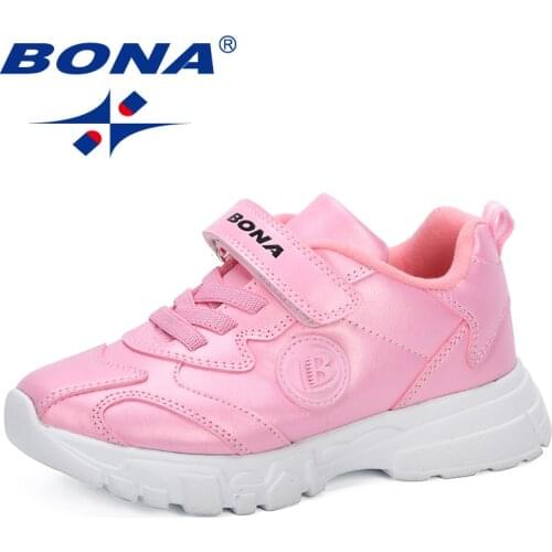 BONA 2019 New Popular Style Children Sneakers Anti-Slippery Comfortable Footwear Spring Autumn Sport Shoes Kids Casual Shoes