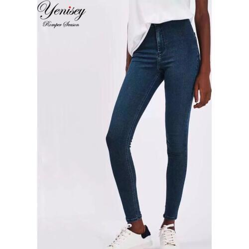 Jeans for Women Jeans Woman High Elastic plus size Stretch Jeans female washed denim skinny pencil pants