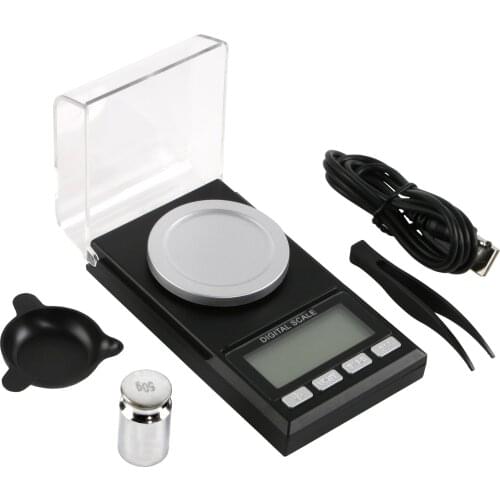 Electronic Milligram Gold Jewelry Carat Scale Digital Weight with Calibration Weight