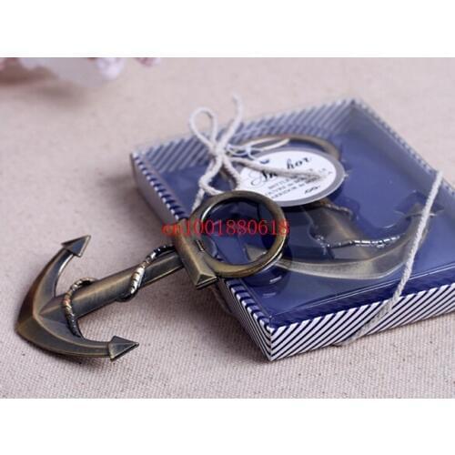 Fedex DHL Shipping Free 200pcs/lot Anchor Bottle Opener Wedding Souvenirs Favors Gift for Guest