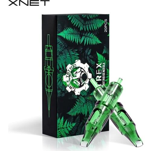 XNET TREX 20pcs Tattoo Cartridge Needles Round Magnum RM Permanent Makeup Tattoo PMU Needle for Cartridge Machines Grips