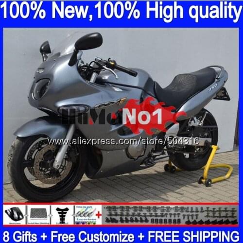 Body For SUZUKI KATANA GSXF 600 750 GSXF600 98 99 00 2001 2002 12MC.80 Gloss silver GSX600F GSXF750 1998 1999 2000 01 02 Fairing