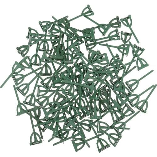 MagiDeal 100pcs DIY Corsage Buttonhole Brooch Pins Flower Holder Wedding Party Bridal