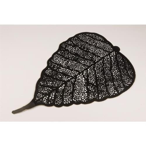 Mikasa Moor Black Leaf Wall Decoration 60x40 cm