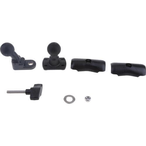 Motorcycle 1" 25mm Diameter Ball Cell Phone Mount With Socket Arm