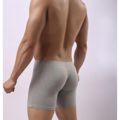 Cotton Mens Underwear Long Boxers Three Pants Boxershorts Men calzoncillos Hombre Boxer Marca Male Underwear Plus Pouch