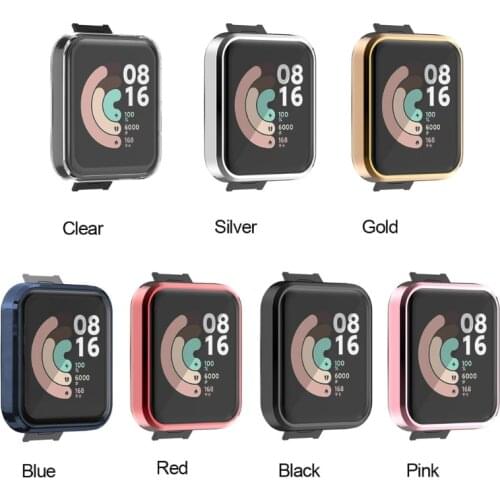 Soft Colorful Watch Protector Case Screen Protective Cover Skin Shell for -Xiaomi Mi Watch Lite Redmi Watch Accessories