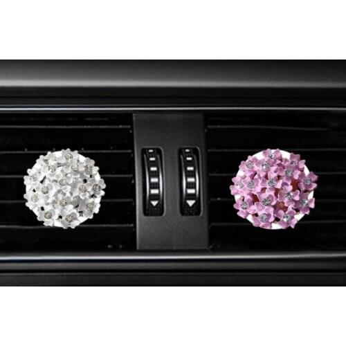 New Car Multiflora Flower Air Freshener Air Outlet Fragrant Perfume Clip Essential Oil Car Diffuser Car Accessories Stylings