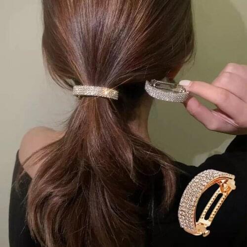 New crystal hairpin accessories Rhinestone hairpin hairpin gift ponytail buckle womens hairpin accessories hairpin wholesale