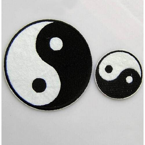 New Patches Yin Yang Iron On Patches For Clothes DIY Accessory DIY Customise Denim Classic Feng Shui Brand Patch Chinese