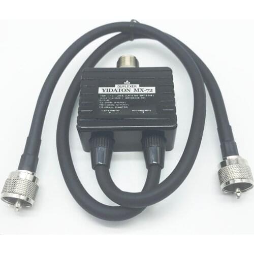 Ntenna Combiner MX-72 HF VHF UHF tri band HAM Walkie talkie Antenna Linear Duplexer SO239 Plugin 50 ohm 60-100W