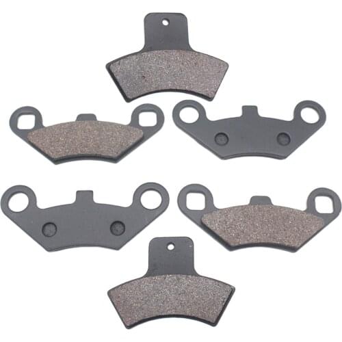 Motorcycle Front and Rear Brake Pads for Polaris 250 Trail 400 Scrambler 4 x 4 1998-2002 400 Sport 99-00