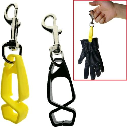 Diving Cycling Portable Gloves Keeper Towel Helmet Guard Carry Clip Holder with Snap Hook